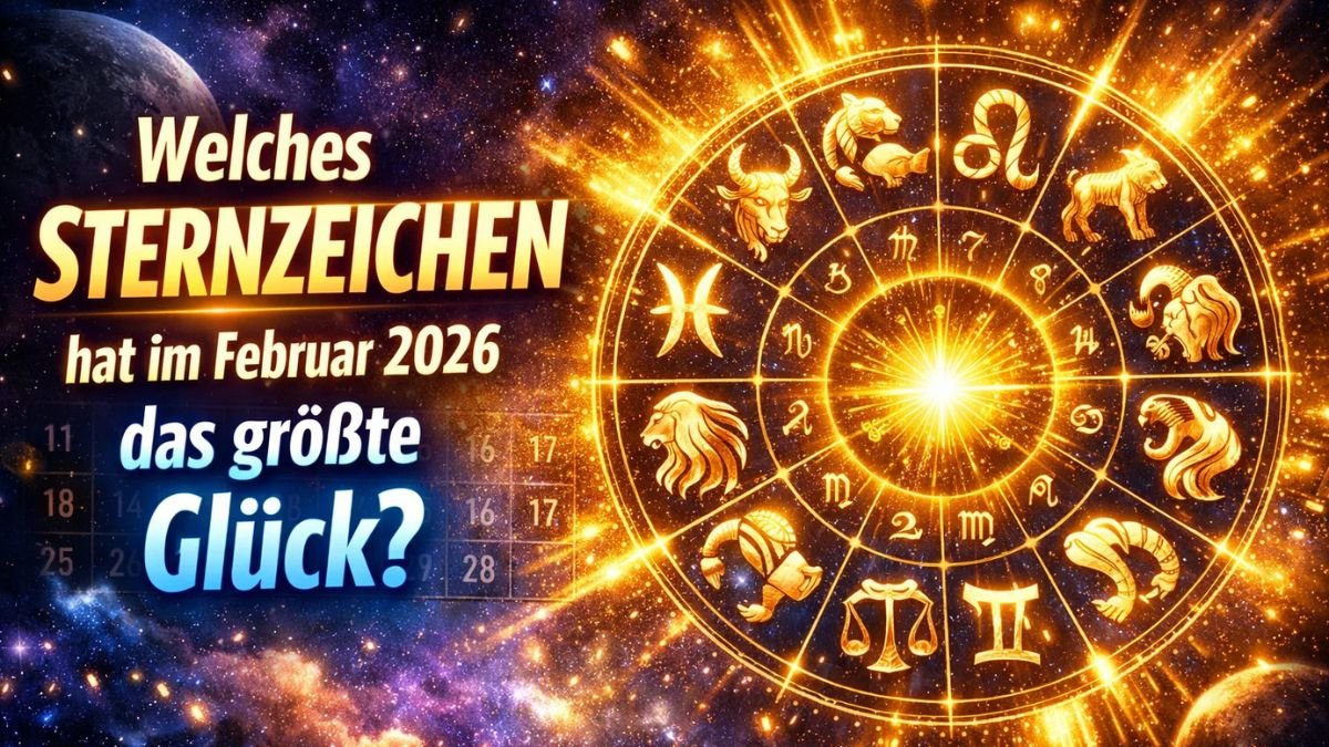 Welches Sternzeichen hat im Februar 2026 das größte Glück?