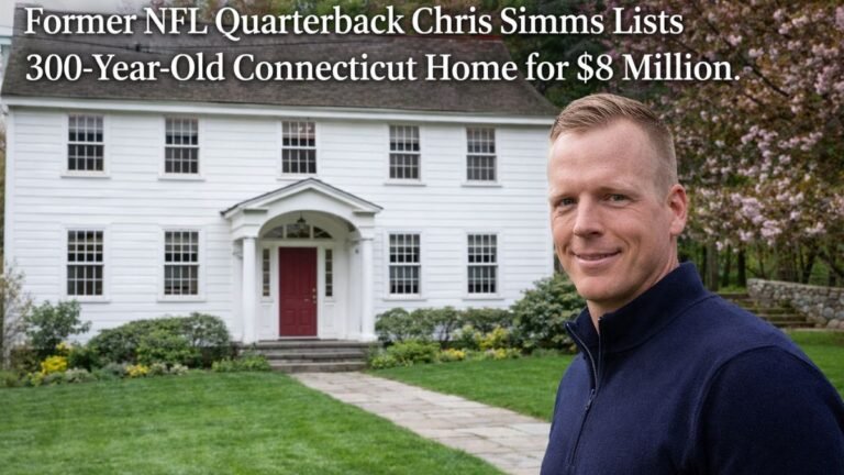 Former NFL Quarterback Chris Simms Lists 300-Year-Old Connecticut Home for $8 Million