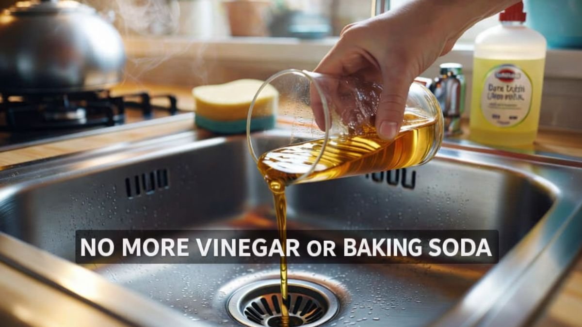 No More Vinegar or Baking Soda: Try This Simple Half-Glass Drain Hack