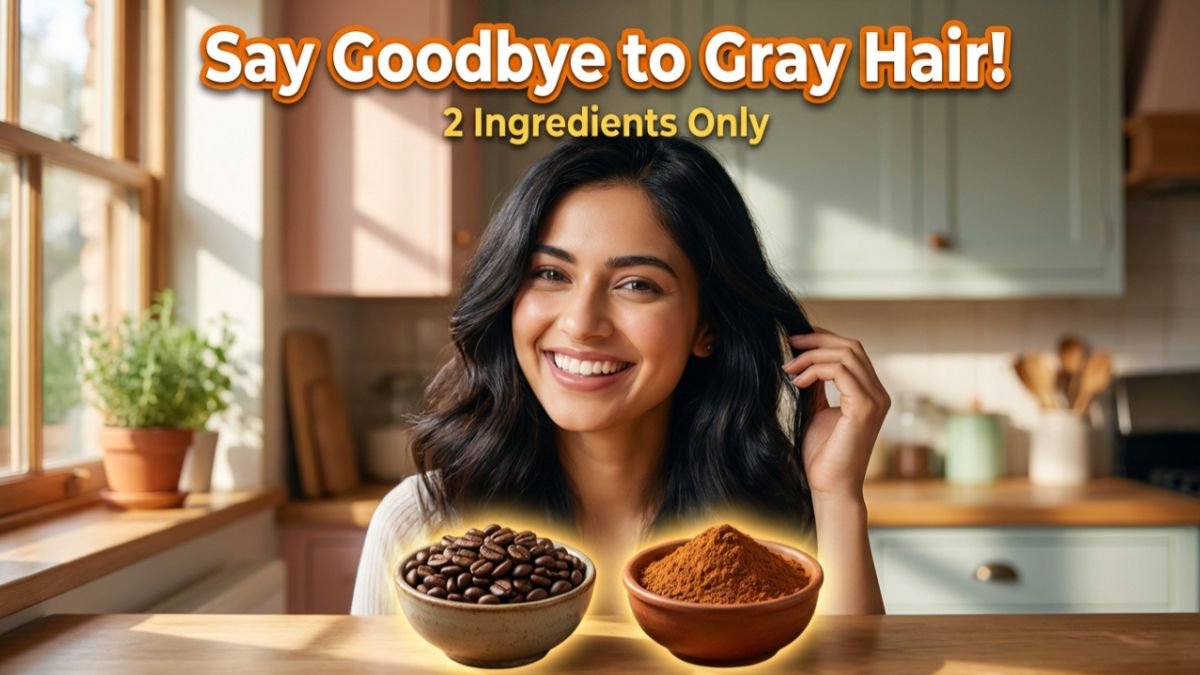 Say goodbye to gray hair with this 2 ingredient homemade dye